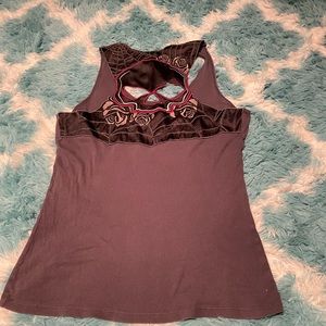 Harley Davidson top with cut out skull